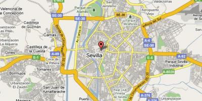 Barrio de santa cruz Seville mapu
