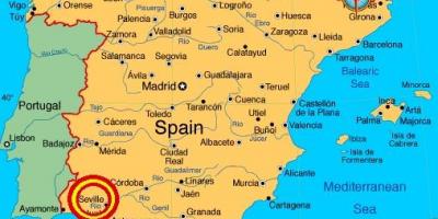Sevilla espana mapu