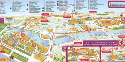 City sightseeing Seville mapu