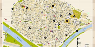 Mapa plaza de armas Seville 