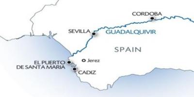 Guadalquivir mapu
