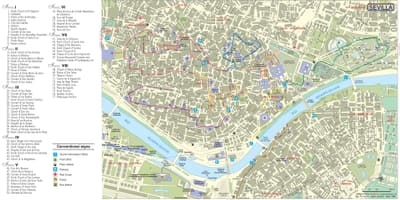 Seville vyhliadkové mapu